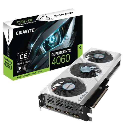 GIGABYTE GeForce RTX™ 4060 EAGLE OC ICE 8G Graphics Card