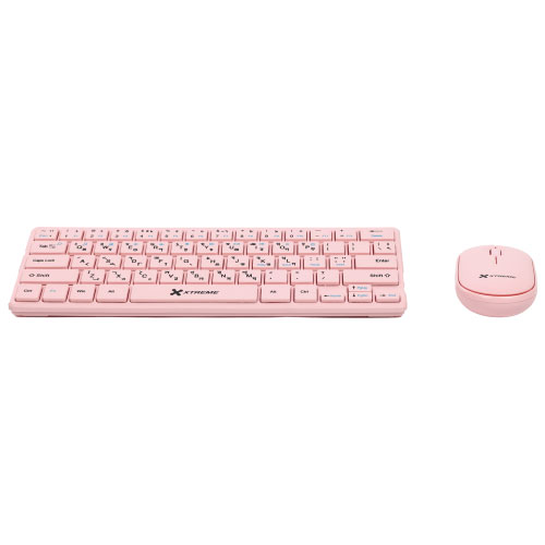 XTREME-K911C-WIRELESS-COMBO-USB-BANGLA-64KEYS-+-FN-KEYS-PINK-KEYBOARD