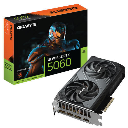 GIGABYTE GeForce RTX 5060 WINDFORCE 8G GDDR7 Graphics Card