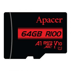 Apacer 64GB microSDXC UHS-I U1, Class10, R100, NO Adapter (AP64GMCSX10UB-RA)