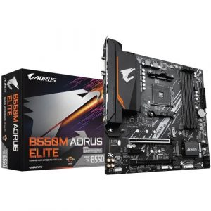 Gigabyte AMD Chipset B550M Aorus Elite AMD Micro ATX Motherboard