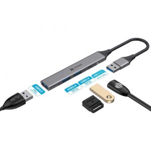 XTREME XH90C 4-IN-ONE 3 USB 3 +1 TYPE C PORT USB HUB