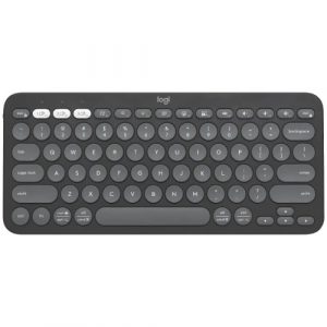 Logitech K380S Pebble Keys 2 Multi-Device Bluetooth Keyboard Tonal Graphite