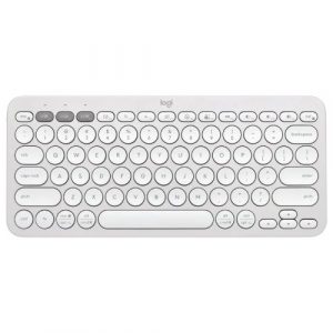 Logitech K380S Pebble Keys 2 Multi-Device Bluetooth Keyboard Tonal White