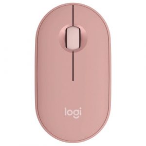 Logitech M350s Pebble Mouse 2 Wireless and Bluetooth Mouse Tonal Rose