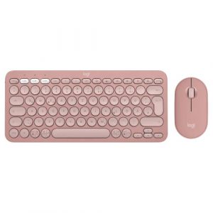 Logitech Pebble 2 Wireless Keyboard & Mouse Combo Tonal Rose