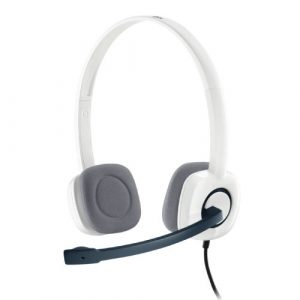 Logitech H150 Stereo Headset with Dual 3.5mm Jacks White