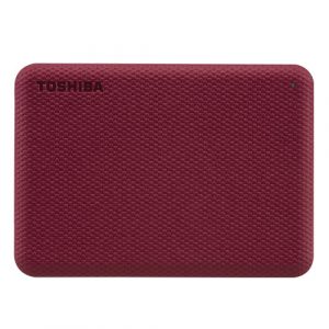 Toshiba External Hard Drive Canvio Advance 2TB Portable USB 3.2 Red (HDTCA20AR3AA)