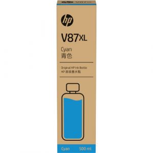 HP V87XL 500-ml Cyan Bottled Ink Cartridge