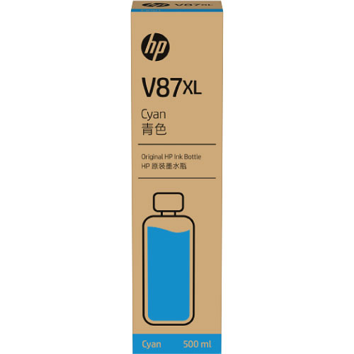 HP-V87XL-500-ml-Cyan-Bottled-Ink-Cartridge