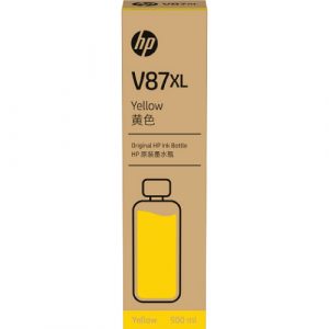 HP V87XL 500-ml Yellow Bottled Ink Cartridge