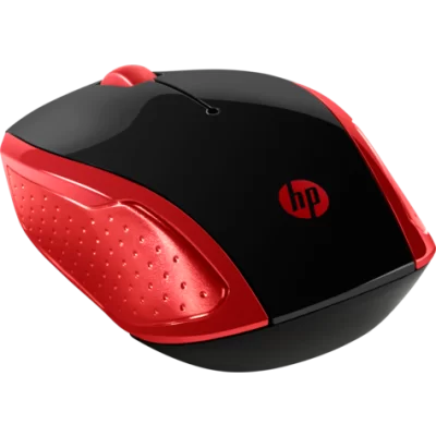 HP 200 Emprs Red Black Wireless Mouse