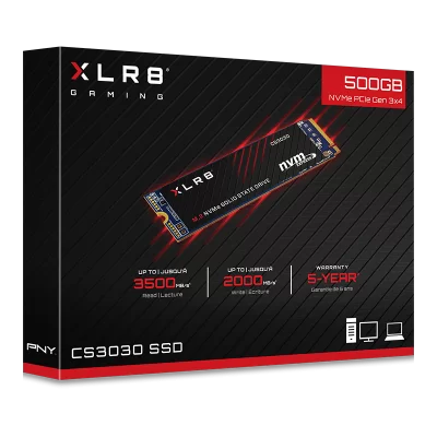 PNY 500GB M.2 CS3030 Nvme SSD